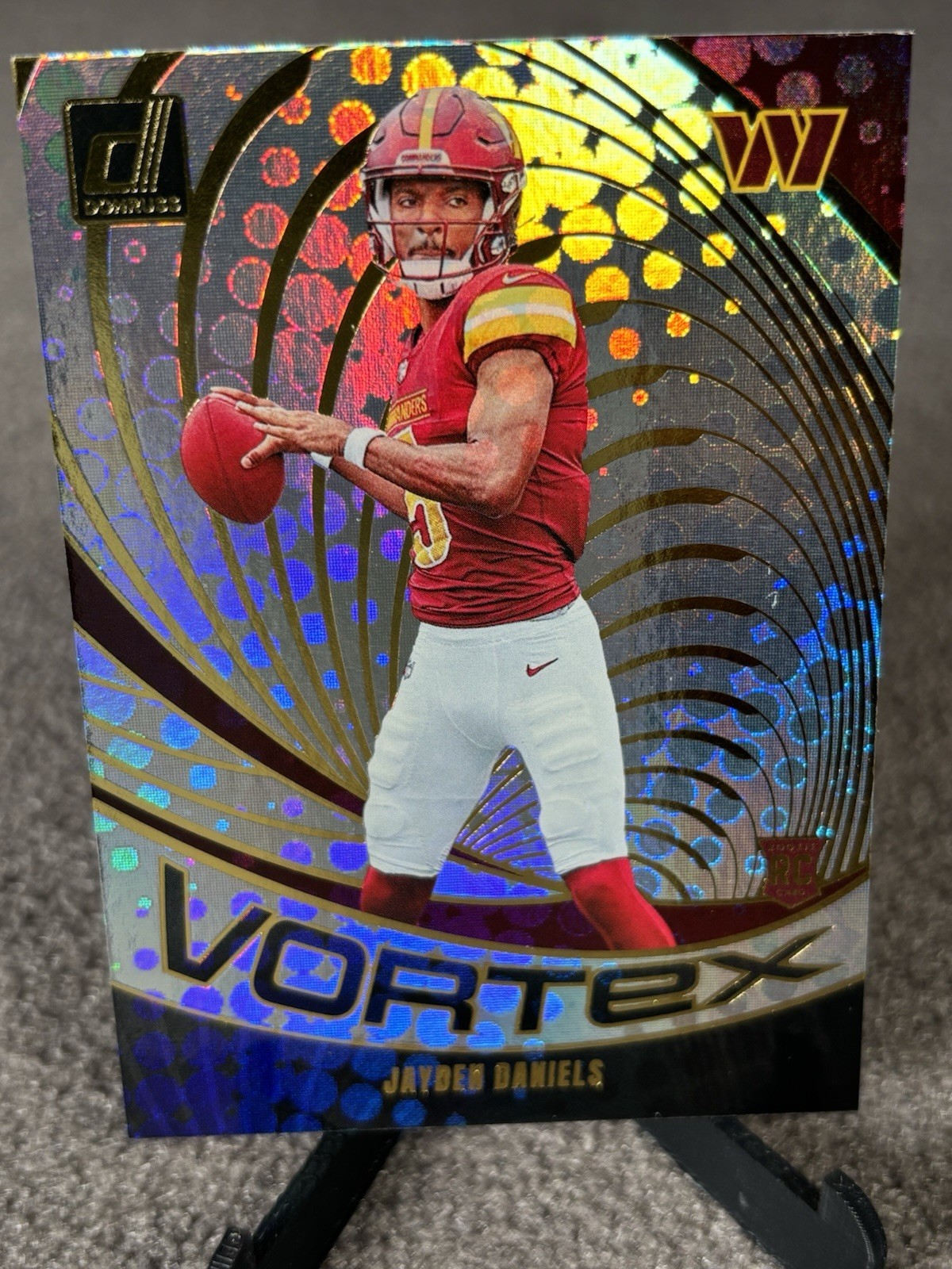 2024 Panini Donruss JAYDEN DANIELS  Vortex RC Washington Commanders