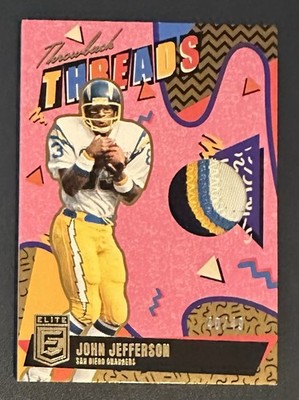 2025 Panini Donruss Elite - Throwback Threads - John Jefferson /49 - HOF