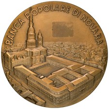 Medaglia Centenario della Banca Popolare di Novara, 1971, Autore Emilio Monti