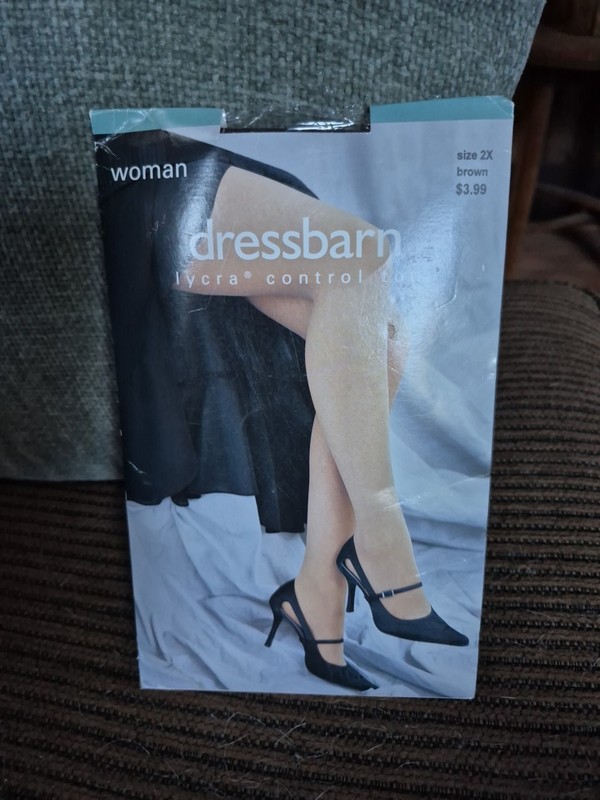 Dressbarn Pantyhose Size 2XL Brown