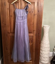 DEBUT Debenhams Lilac Iridescent Organza Party Mother Of Bride Dress Size 12
