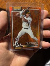 2026 Topps Colby Thomas RC Athletics #213 Easter Orange Holiday Chicks Rare