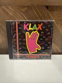 Vintage Klax TurboGrafx-16 TG16 Video Game Shrink Tengen Arcade Puzzle CIB