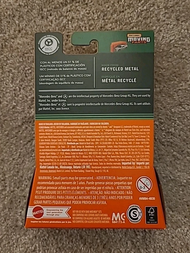 Matchbox MERCEDES-BENZ SPRINTER FURGONETA CÁMPER piezas móviles - NEGRO nuevo Foto 2 de 2