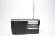Sony ICF-38 Portable AM/FM Radio 2 Band AC or Battery Tested See Video