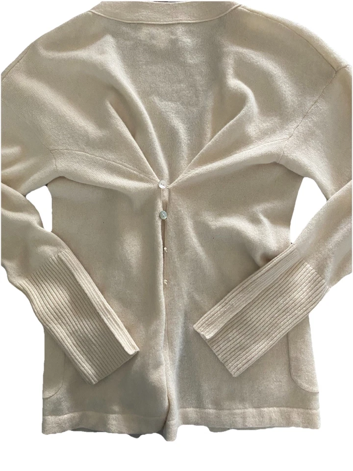 Cárdigan Elizabeth & James cachemir/alpaca marfil, talla S. Foto 3 de 3