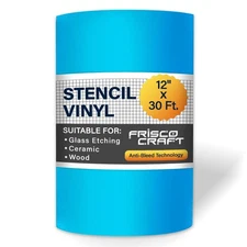 Frisco Craft Stencil Vinyl Masking Film - Compatible Stencil Vinyl for Cricut