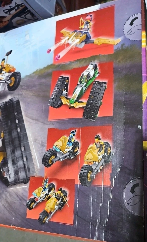 LEGO NINJAGO 71820 Ninja Team Combo Vehículo 4 en 1 Set de Construcción - 576 piezas - NUEVO Foto 2 de 3