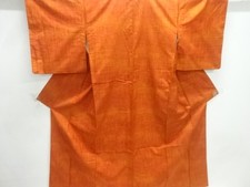 7734626: JAPANESE KIMONO / TSUMUGI / WOVEN ABSTRACT STRIPE