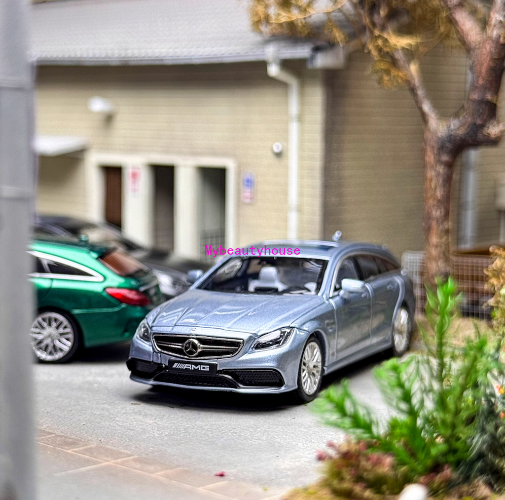 King 1:64 ice Blue CLS63 Shooting Brake Wagon Sport Model Diecast Metal Car