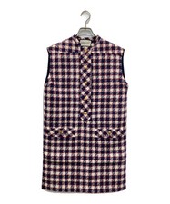 GUCCI Gold Button Wool Knit Dress/ Red/ Size 38