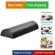 High-Density EPP Half Round Back Roller Foam, Exercise Foam Roller for Yoga, ...