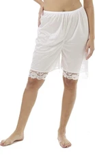 Underworks Pettipants Nylon Culotte Slip Bloomers Split Skirt 9” Inseam Small