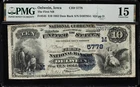 1882 Date Back Fr. 545 $10 First National Bank of Oelwein, IA PMG Choice Fine 15