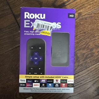Roku 2021 #3930R Express HD Streaming Media Player Open Box