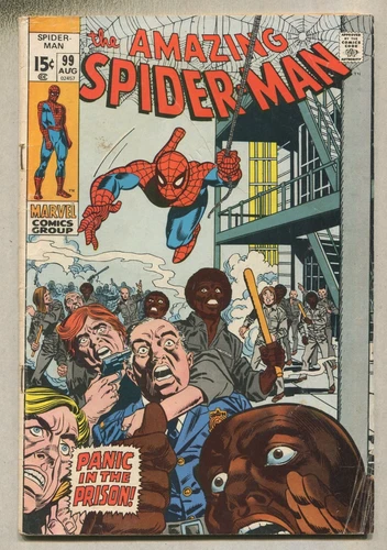 The Amazing Spider-Man: #99 VG 'Panic In The Prison'  Marvel SA