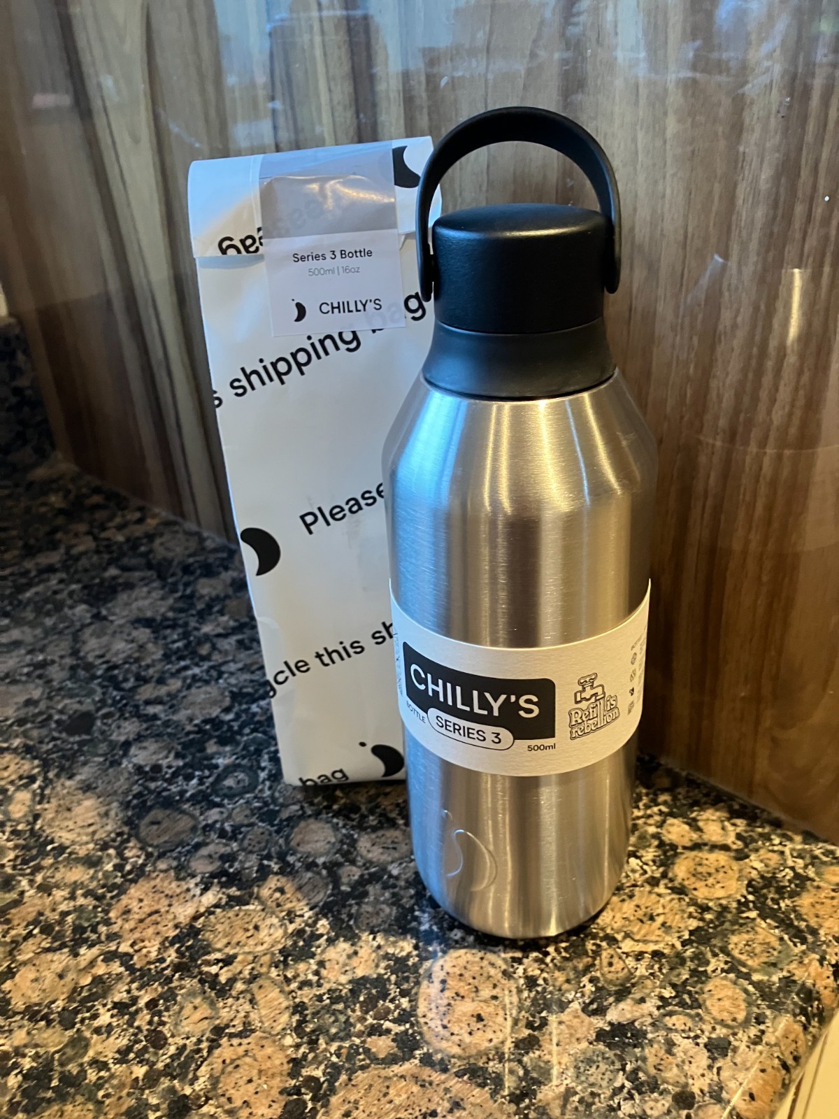 CHILLY'S  SERIES 3  STEEL    350ML  BOTTLE