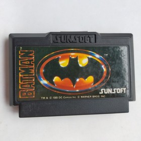 Batman Sun Electronics pre-owned Nintendo Famicom NES Tested