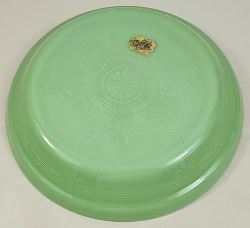 Jadeite Fire King Philbe Design Juice Saver Pie Dish