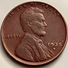 1935-D Lincoln Wheat Cent Denver Mint Circulated Penny Good Detail BN1015
