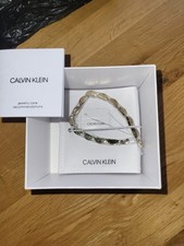 Calvin Klein Women's Gold Coloured Designer Bracelet Brand New with Box & Tags