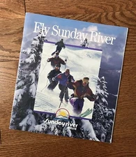 Vintage 1991-92 Sunday River Ski Resort Brochure