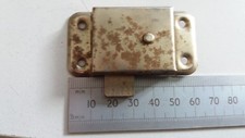  Nickel Finish Lock With 1 Key Cupboard-Wardrobe Cabinet 63mm x 31mm (786)