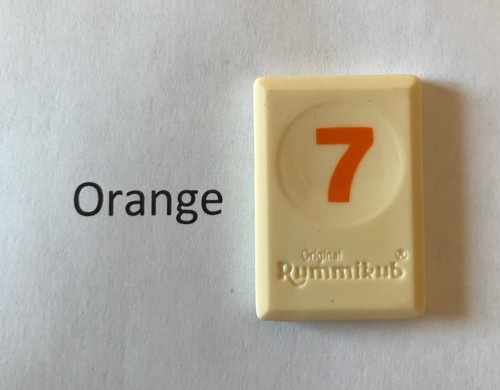 REPUESTO ÚNICO RUMMIKUB (edición 1997) pieza de juego #7 - Elige color - Imagen 6 de 12