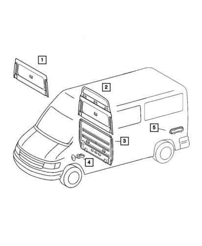 Panel de aleta para Mopar (N/P 5122967AA)
