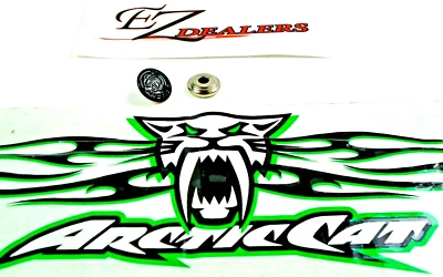 EZ-SEATS BUTTON,0116-378 New Arctic Cat Cushion Snap Black Assembly - Part 0116-378