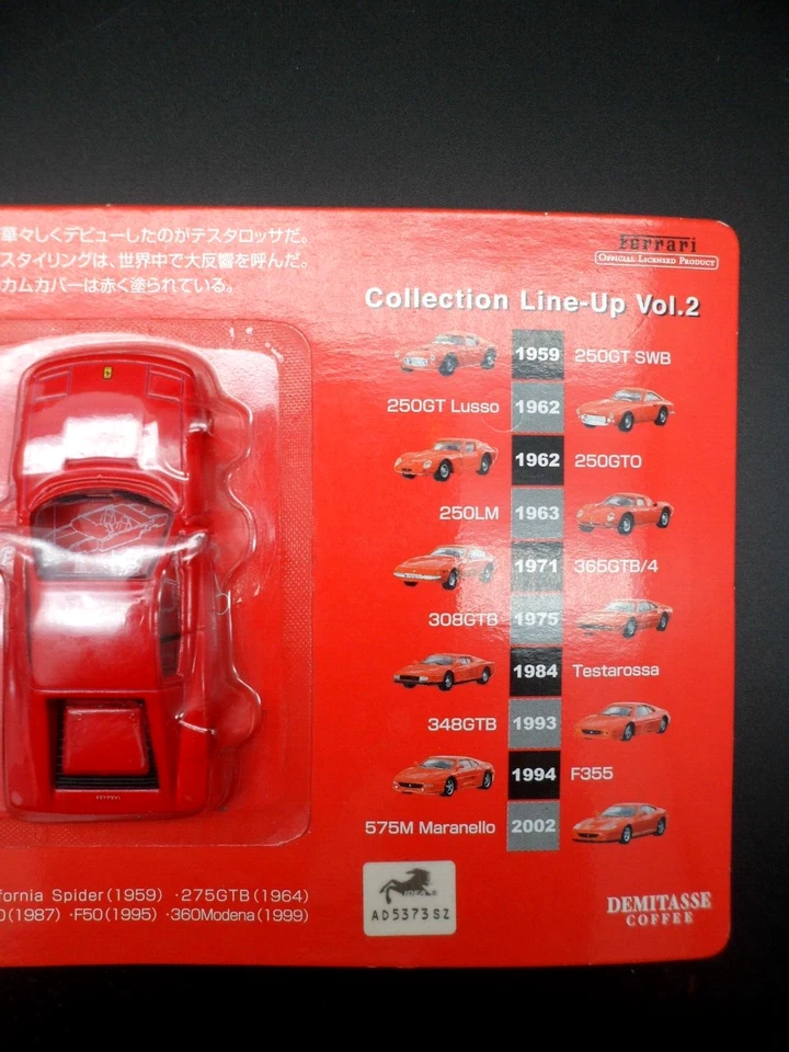 Mini Kit FERRARI TESTAROSSA 1984 Line-Up Vol.2 DyDo Kyosho Vintage 1/64 - Immagine 4 di 4