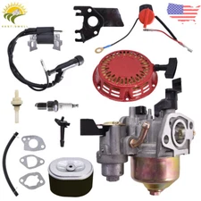Carburetor For Honda GX160 5.5HP Recoil Ignition Coil Spark Plug Filter Engine
