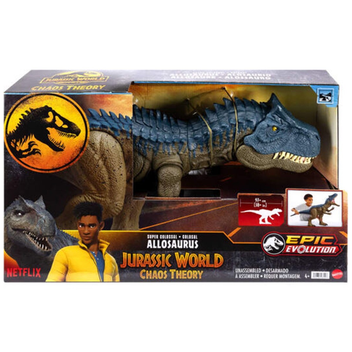 ザウルス Jurassic World Chaos Theory Super Colossal Allosaurus Dinosaur
