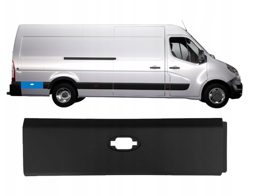 Baguette De Porte Arrière Droite - Pour Renault Master III, Opel Movano, Nissan NV400 - Réf. 768F30004R