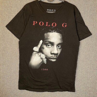 Polo G Tshirt Men's Medium Black Graphic Print Rap Hip Hop Retro