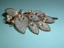 Hollywood Aurora Borealis Rhinestone and Glitter Hair Clip
