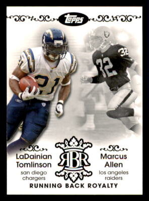 2007 Topps Running Back Royalty #RBR-LA LaDainian Tomlinson/Marcus Allen