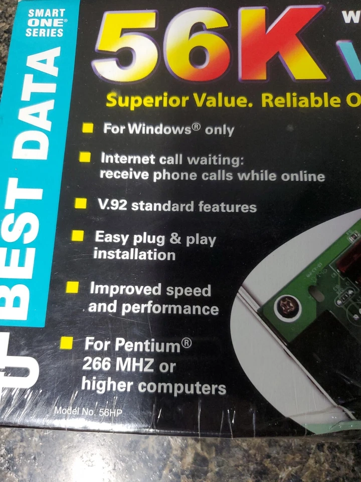 Best Data Windows 56K V.92/V.44 Windows Internal Modem - Smart One Series V.92 - Image 3 of 4