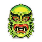 Creature Sticker Set of 2 Horror TV Monster Lagoon Fish Classic Retro Halloween