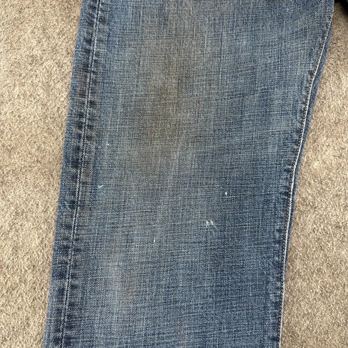 Levis 501 Jeans Mens 34x33 Blue Straight Leg Regular Fit Medium Wash Distressed - Picture 5 of 19