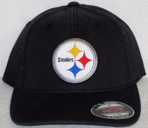 Pittsburgh Steelers "FLEX FIT" Cap 🏈CLASSIC NFL PATCH/LOGO 🏈3 SIZES 🏈NEW - Picture 4 of 8