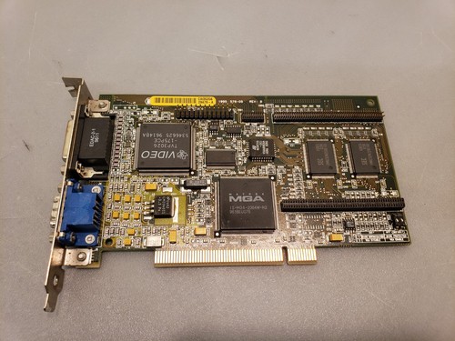 Vintage Matrox HP MGA-MIL/2/HP3 PCI VGA Video Graphics Card 5063-8777 Tested