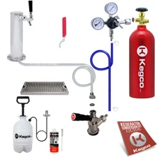 Kegco Kegerator Keg Tap Draft Beer Tower Conversion Kit Drip Tray Cleaning Kit