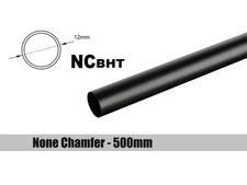 Bitspower None Chamfer Brass Hard Tubing 12mm AD 500mm - Carbon Black