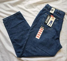 NWT Vtg 80s Gitano High Rise Jeans 24W Relaxed Hip & Thigh Tapered (10/33)