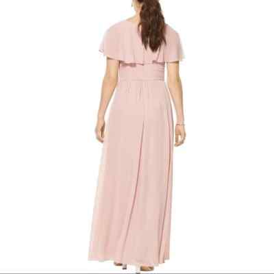 soft brown dress Baltic Born Womens Agnes Satin Maxi | Floral Child  Size:child-10 BD23 Black and White Dresses hidden back zipper closure