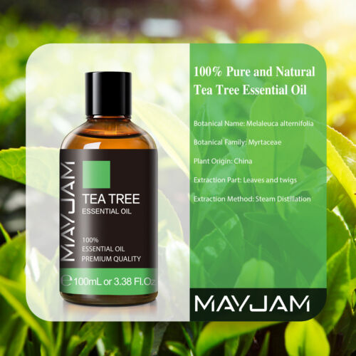 MAYJAM 100ml Tea Tree Essential Oil 100% Pure & Natural Aromatherapy Hair Growth - Picture 2 of 8