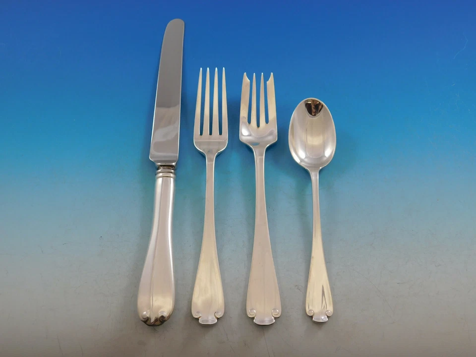 Flemish by Tiffany and Co Sterling Silver Flatware Set for 8 Service 40 Pieces - Image 2 of 4