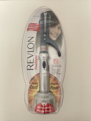 New Revlon FreeStyler Cordless Curling Iron RV048C W/ Rechargeable Storage Stand