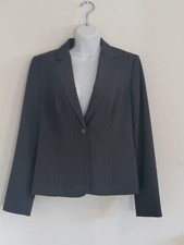 Calvin Klein Women Gray Size 8 Jacket/Blazer New Stretchy Material
